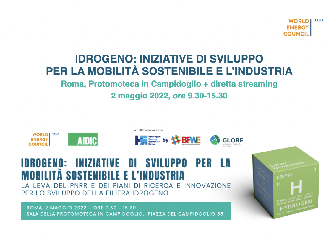 Idrogeno: iniziative di sviluppo per la mobilit&agrave; sostenibile e l'industria. La leva del PNRR e dei Piani di Ricerca e Innovazione per lo sviluppo della filiera idrogeno